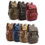 Vintage Men Canvas Laptop Shoulder Backpack Travel Rucksack Sling Bag Cross Body School Back Bag for Man Wholesale