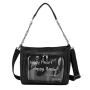 China manufacturer custom ita bag fashion girl clear PVC window ita handbag with insert show itabag