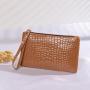 Manufacturer hot sale women's clutch bags leather wallet cheap phone purse with zipper wallets for women wholesale
