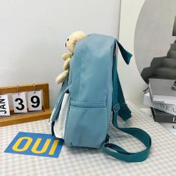KBW579 Wholesale New Children Schoolbag Unisex Backpack Fashion Canvas Cute Cartoon Plush Doll Bear Shoulder Bag