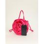Factory low price Satin rose flower style portable crossbody party wedding women's evening bag