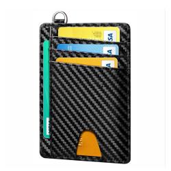 KBW667  Mens Slim Wallet with Money Clip AUSTIN RFID Blocking Bifold Credit Card Holder for Men with Gift Box