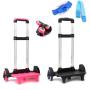 LX070 Home Folding Shopping Cart Travel Trolley Foldable Backpack Trolleys Carts School Bag Luggage Handle Bag Accessories