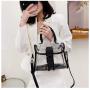 Women Fashion Shoulder Bags Clear Jelly Clutch Purse Transparent Handbags