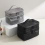 Large capacity portable travel minimalist mesh makeup bag