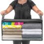 SN020 Hot Sell Non Woven Fabric Storage Bag Waterproof Foldable Clear Window Organizer High Quality Storage Box