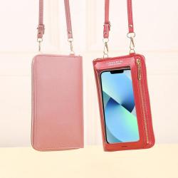 New Touch screen Mobile Phone Bag for Small Mini Single Shoulder Crossbody Bag Zipper Wallet Fashion Mobile Phone Messenger Bag
