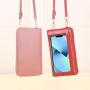 New Touch screen Mobile Phone Bag for Small Mini Single Shoulder Crossbody Bag Zipper Wallet Fashion Mobile Phone Messenger Bag