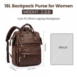 2023 LOVEVOOK Fashion Multi-function Vintage Women mini Backpack Ladies PU Leather laptop Backpack For Teenage Girls