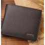 ZF204 Fashion Casual Short Wallet Vertical Head Layer Oil Wax Cowhide Men Leather Money Clip Waterproof