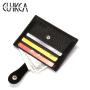 2021 New PU lychee pattern short wallet mini card holder  business card holder wholesale customization wallet unisex