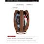 High quality genuine leather men tote bag factory retro leather wallet fashion men's card bag men's business bag