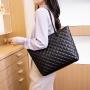 Gelory Customized Hot Sale Embroidered Tote Bag Large Capacity Women's Shoulder Bag PU Leather Mommy Handbag