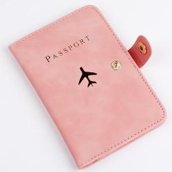 KBW361 Wholesale New PU Leather Vaccination Book Protector Passport Holder Bank Card Holder ID Organizer