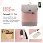 LOVEVOOK wholesale ladies travel bag school bags girls 15.6inch women's elegant mochilas custom women laptop backpacks with USB