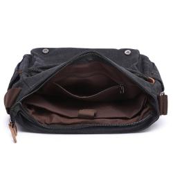 Vintage Canvas Satchel Messenger Bag for Men Business Travel Shoulder bag 38cm big size fits 15 inch Laptop Handbags book bag