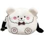 2021 Wholesale Women Mini Handbag Purse Custom Cute Cartoon Ita Bags Embroidery Bear Plush Ladies Crossbody Bag