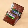 Men's Short Wallet multifunctional Vintage Card Holder thin Wallets Genuine Leather Money Bag Leather Wallet carteras para mujer