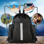 KBW760 Outdoor Sports Backpack Lightweight Foldable Drawstring Gym Bag Basketball Football Training Bag Travel Luggage Bag