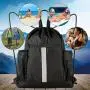 KBW760 Outdoor Sports Backpack Lightweight Foldable Drawstring Gym Bag Basketball Football Training Bag Travel Luggage Bag