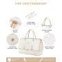LOVEVOOK 3 in 1 Overnight Weekender Bag Custom Gym Bag with Wet Pocket for Women Fashion Travel Duffle Bag with Shoe Compartment