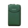 New Ladies Fashionable Single-Strap Shoulder Messenger Bag Large Capacity Zipper Clutch Wallet Portable Mobile Phone Solid Color