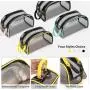 Custom Logo PVC Transparent Cosmetic Organizer Bag Clear Travel Toiletry Makeup Pouch Bags With Double Zipper