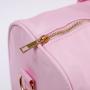 Keymay USA Warehouse Free Shipping Portable Handbag Weekend Overnight Gym Sports Bag Nylon Travel Bag Pink Duffel Bag for Woman