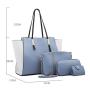 CCF96 New Fashion Messenger Shoulder Purse Bag Sets 4 Pieces Hand Bag Ladies Tote Bags Luxury Purses and Handbags for Women