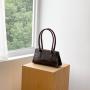 Autumn Brown Premium Crossbody Bag New Metal Switch Tote Bag Luxury Crocodile Pattern Handbag
