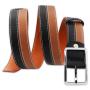 Wholesale leather belt men belts famous brand genuine leather alloy pin buckle belt