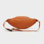 2024 Customized Embroidery PU Leather Fashion Fanny Pack For Unisex Crossbody Bag