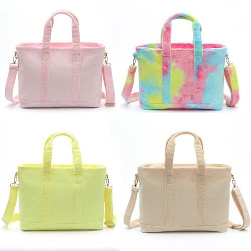Fashion Oversize Winter Multi Usage High Quality Terry Large Tote Bag Women Weekender Shopping Travelling Custom Tote Bag