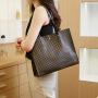 Gelory Customized Logo Wholesale Ladies Shoulder Handbag Big Capacity PU Leather Hand Tote Bags For Women
