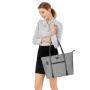 USB Port Laptop Tote Bag for Women Compatible with MacBook 17-17.3 inch Notebook  Chromebook Lightweight
