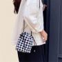 2024 new simple cell phone bag ladies plaid pattern crossbody female fashion small purse