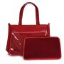 In Stock Fashion Women Tote Bags Handbag Clear PVC Window Pins Display Canvas Ita Bags Crossbody Bag