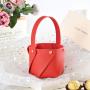 DC040 PU Wedding Decoration Candy Bag Flower Hand Gift Box Packaging Box for Wedding Birthday Party Gift Bag Packaging Box