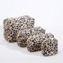 Keymay Stock Printed 5 Pattern S M L XL Nylon Pouch Waterproof Character Makeup Storage Bag Leopard Print Cosmetic Bag
