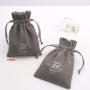 Customized Small Velvet Drawstring Jewelry Lipstick Storage Bag Flannel Gift Packaging Security Necklaces Gemstones Stamped