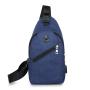 Wholesale Outdoor Travel Casual Messager Bags Canvas USB chargingChest Bags Men Portable Shoulder Crossbody Bag