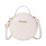 Summer Fashion Women's Small round Diamond Embroidery Bag Portable Single Strap Shoulder Messenger Bag Sweet Girl Style
