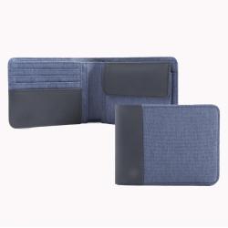 Mens canvas leather wallet with coin pocket best mens bifold wallet