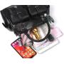 ZR548 New Fashion Women Handbag Simple PU Leather Zipper Shoulder Bag Female Texture Crossbody Polyester Cotton Dinner Bag