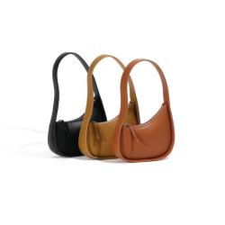 2024 New Trendy Personalized Small  Ladies Genuine Leather Purses And Handbags Designer Underarm Shoulder Bags For Women