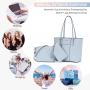 LOVEVOOK custom logo fashion Tote Purse and Shoulder Bag with Matching Wallets Set 3pc classic women and girls hand bags