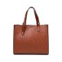 2024 Custom Logo Ostrich PU Leather Handbag For Fashion Women Ladies Tote Bag