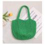 High Quality Summer Vacation Casual Beach Bags Women Cotton Woven Tote Bag Shoulder Handbags Ladies Large Mesh Beach Bag