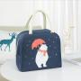 Insulated Lunch Bag Thermal Stripe Tote Cooler Picnic Food Small Lunch Bag For Women