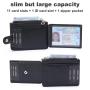 Best Selling Leather Slim Card Wallet with Zip pouch